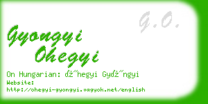 gyongyi ohegyi business card